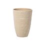 Plant Pot Beige Stone 35 X 35 X 50 Cm