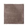 Shaggy Area Rug Light Brown Cotton Polyester Blend 200 X 200 Cm Fluffy Dense Pile