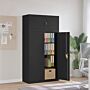 Vidaxl File Cabinet Black 90x40x180 Cm Steel