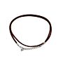 Faux Leather Pendant Cord - 2.5mm X 55cm - Dark Brown A010