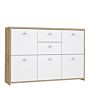 Best Chest Storage Cabinet With 2 Drawers And 5 Doors In Artisan Oak/white