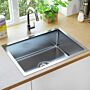 Vidaxl Handmade Kitchen Sink Stainless Steel