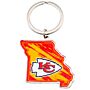 Kansas City Chiefs State Shape Keyring