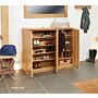 Mobel Oak Extra Large Shoe Cupboard