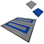 Vented Garage Floor Tiles With Edges – 165 Grey & 60 Blue