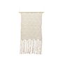 Macramé Wall Hanging Beige Cotton Handmade Décor Decoration