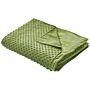 Weighted Blanket Cover Green Polyester Fabric 120 X 180 Cm Dotted Pattern