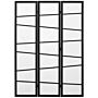 Homcom 3 Panel Room Divider, Wooden Folding Privacy Screen, Freestanding Wall Partition Separator, White