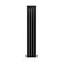 Designer Flat Panel Radiators Matt Black 1600mm X 280mm