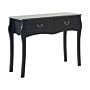 Console Table Black Manufactured Wood 2 Drawers Hallway Furniture 90 Cm