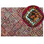 Rag Rug Multicolour Cotton 140 X 200 Cm Braided Bohemian Hand Made Rug