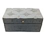 Vintage Deco - Multi Purpose Box - 22x12x10cm - Grey Star