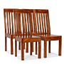 Vidaxl Dining Chairs 4 Pcs Solid Wood With Sheesham Finish