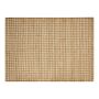 Area Rug Beige Jute 160 X 230 Cm Houndstooth Pattern Hand Woven