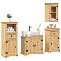 Vidaxl 4 Piece Bathroom Furniture Set Corona Solid Wood Pine