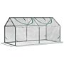 Outsunny Mini Greenhouse Portable Flower Planter Tomato Vegetable House For Garden Backyard With Zipper 120 X 60 X 60 Cm, Clear