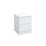 Oslo 2 Drawer Bedside White