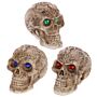 Mini Gothic Skull Decoration With Gem Eyes