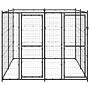 Vidaxl Outdoor Dog Kennel Steel 4.84 M²