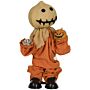 Homcom 77cm Halloween Scarecrow Decoration, Outdoor Activated Prop With Light Up Eyes, Sound Activated