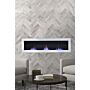 Recessed And Wall Mount Ethanol Fireplace, Adjustable Flame