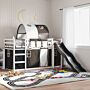 Vidaxl Bunk Bed Without Mattress With Slide White And Black 80x200 Cm