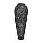 Black Cast Lattice Large Vase