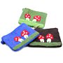 Natural Felt Zipper Pouch - Mystic Mushrooms - Assorted