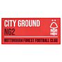 Nottingham Forest Fc Colour Street Sign