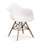 Ludstone Plastic (pp) Chairs With Solid Beech Legs White (4s)