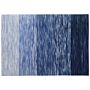 Rug Blue Wool And Polyester 160 X 230 Cm Hand Woven