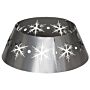 Homcom Christmas Tree Collar, 66cm Christmas Tree Base Cover With Hollow Snowflake Patterns, Xmas Decoration For Party, Holiday, Home, Silver