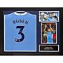 Manchester City Fc Dias Signed Shirt (framed)