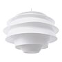 Pendant Lamp White Plastic Globe Shape Decorative