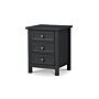 Maine 3 Drawer Bedside - Anthracite