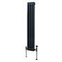 Traditional 2 Column Radiator - 1500 X 202mm - Anthracite Grey