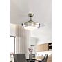 Contemporary Ceiling Fan Light With Retracted Blades