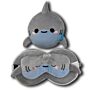 Relaxeazzz Travel Pillow & Eye Mask - Archie The Shark