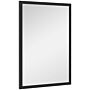 Homcom Wall Bathroom Mirror, 60 X 40 Cm Wall-mounted Mirror, Black