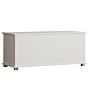 Leon Storage Ottoman, White