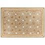 Area Rug Beige Jute 160 X 230 Cm Braided Handmade Natural Boho Style Textile