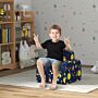 Aiyaplay Foldable Toddler Chair Soft Snuggle Sponge Filled For Bedroom Playroom, Aged 18 Months To 3 Years - Dark Blue