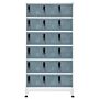 Vidaxl Locker Cabinet Light Grey And Dark Grey 90x40x180 Cm Steel