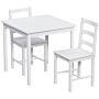 Yorkshire 2 Seater Dining Set, White