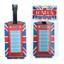 Fun Novelty Union Flag Telephone Box Luggage Tag