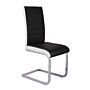 Ryker Pu Chairs Chrome & Black (4s)