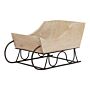 White Wash Collection Wooden Decorative Sleigh