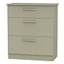 Contrast 3 Drawer Deep Chest In Mushroom Matt