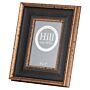 Black And Antique Gold Beaded 5x7 Photo Frame