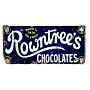 Metal Advertising Wall Sign - Rowntrees Chocolate Blue